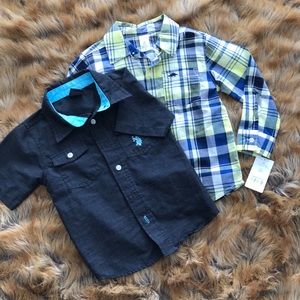 Boys button up shirt 3t lot